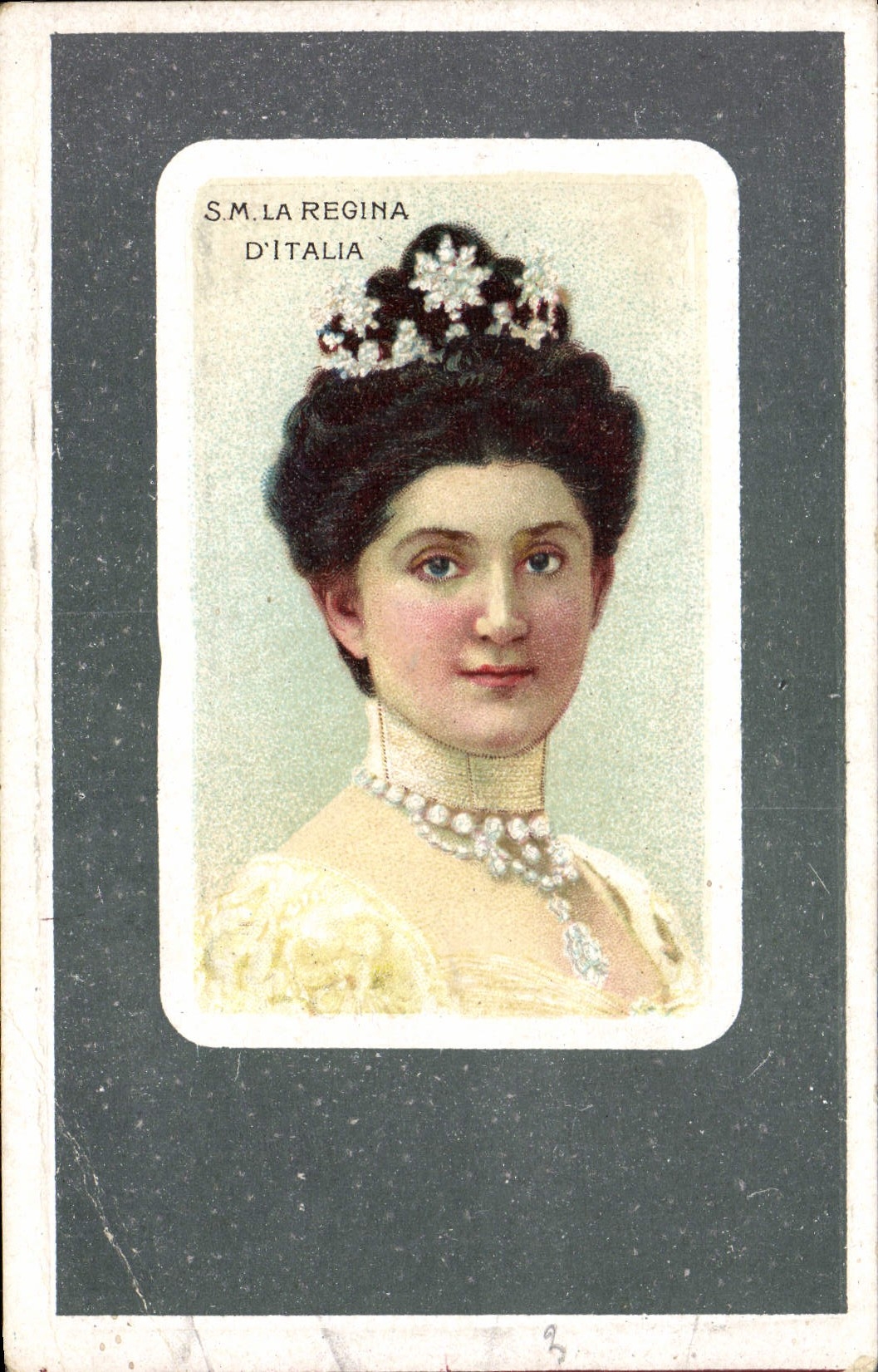 S.M. LA REGINA D'ITALIA — Portrait de la reine d'Italie — Éditeur CPAPHIL, n°3