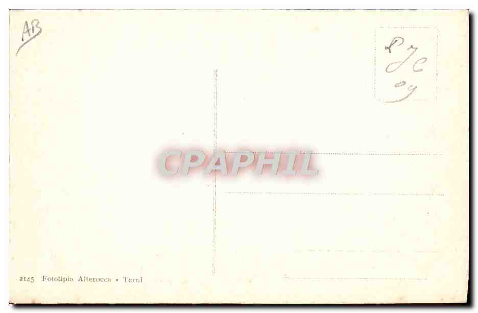 Messina — S.M. il Re dirige i soccorsi — Fototipia Alteroecs • Terni — Reverso