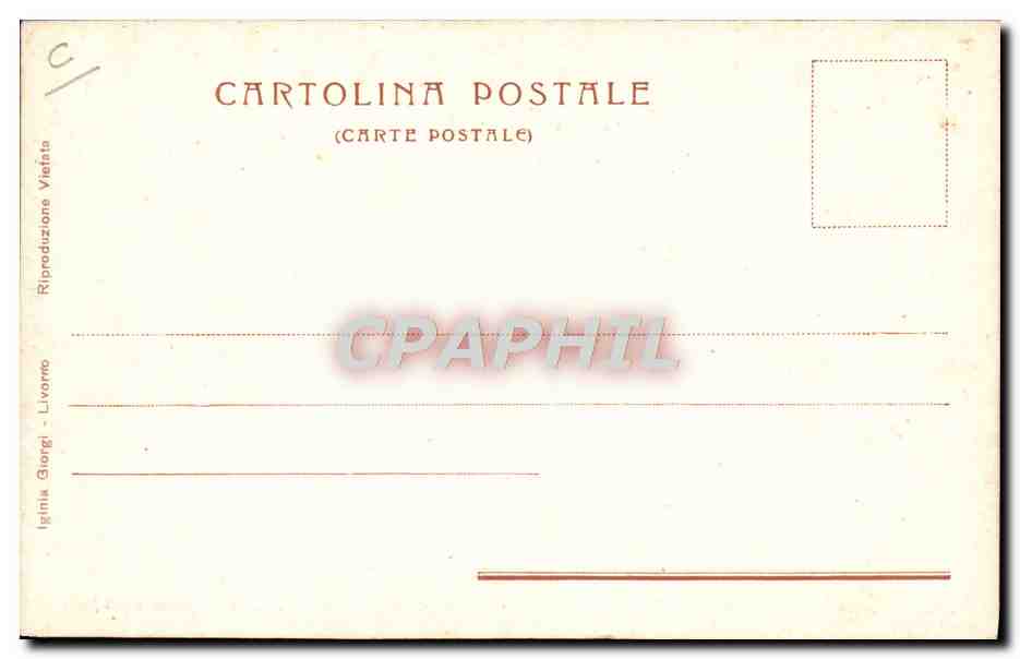 Livorno — Visite du Comte di Torino aux Stabilimenti di Montecatini al Mare et du Prof. G. B. Queirolo aux propriétés médicinales — Édition Igina Giorgi Livorno — Reverso