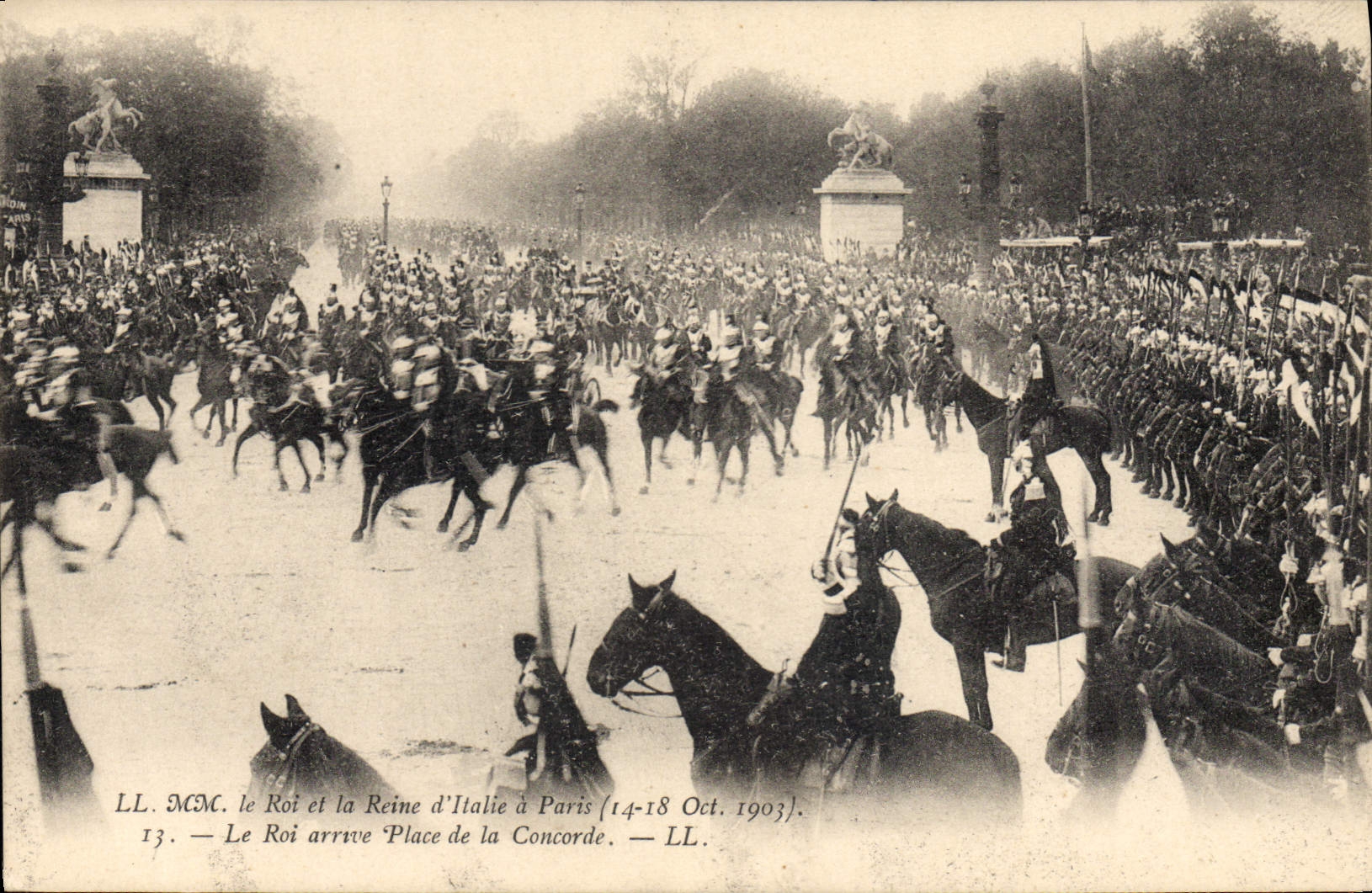Le Roi et la Reine d'Italie à Paris — 14-18 Oct. 1903 — LL. MM. — L’Imprimerie Nouvelle Photographique