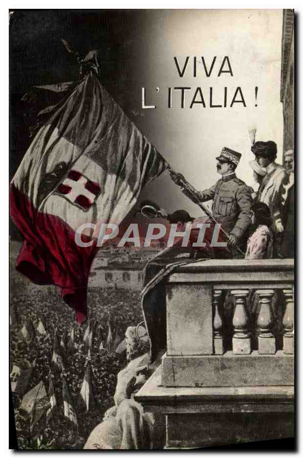 Manifestation italienne — Viva l'Italia ! — éditeur inconnu, n° de série non visible