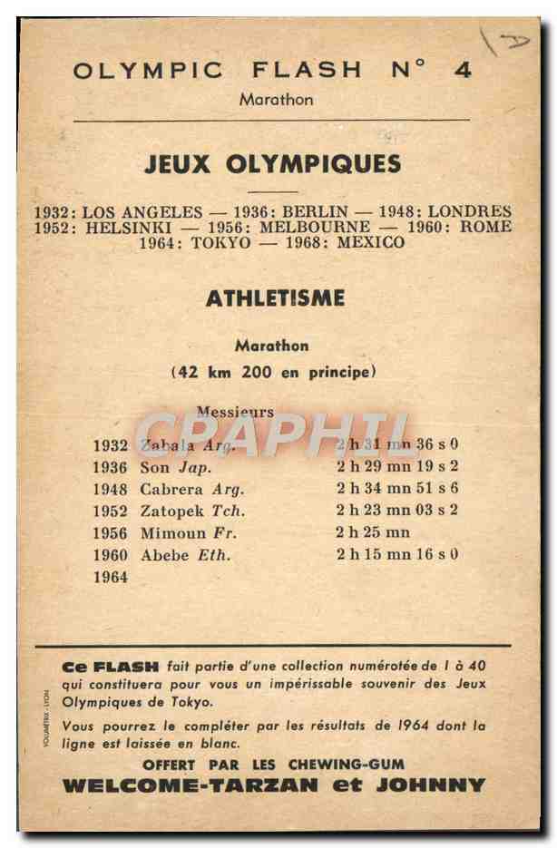 Athlète en course — Marathon — Olympic Flash N°4 — Reverso