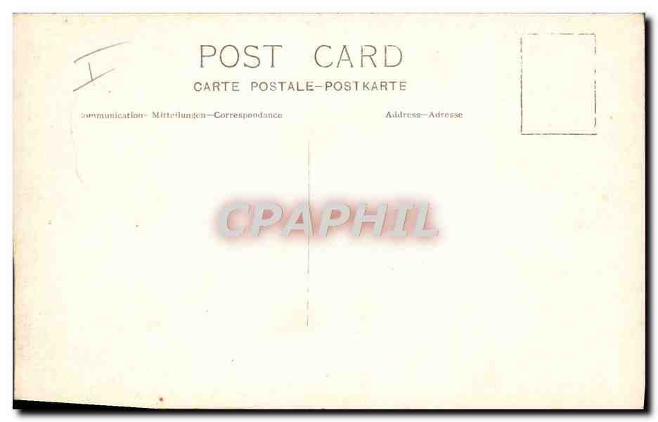 Balade à la plage — vue de la mer et des bâtiments — carte postale vierge — Reverso