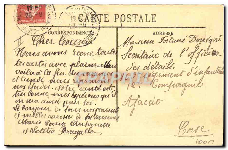 Le Transatlantique "Charles Roux" — Marseille — L.L. éditeur — Verso