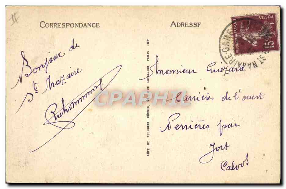Saint-Nazaire — Le Cuba de la Cie Générale Transatlantique — LL — Verso