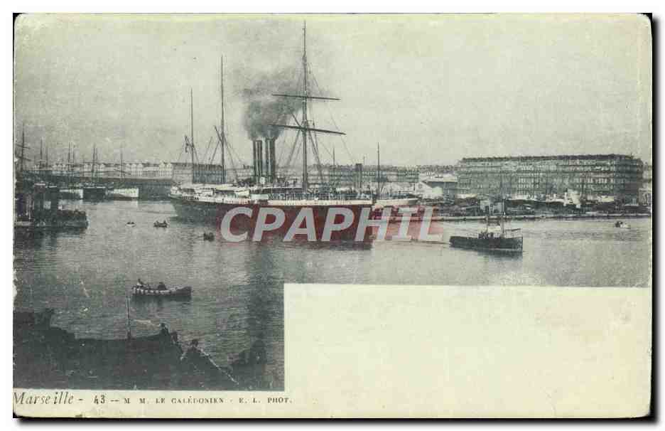 CPA Bateau Marseille Le Caledonien