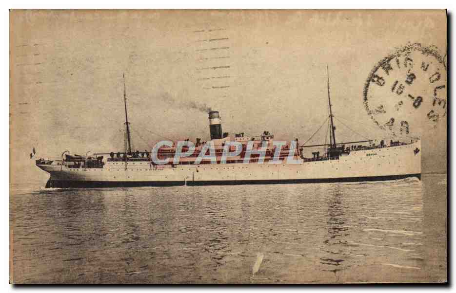 CPA Bateau Fabre Line SS Braga 