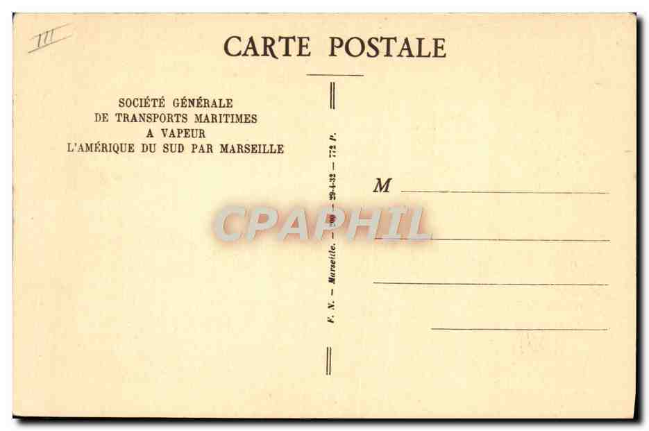 Paquebot "CAMPANA" — S.G.T.M. — Société Générale de Transports Maritimes — Reverso