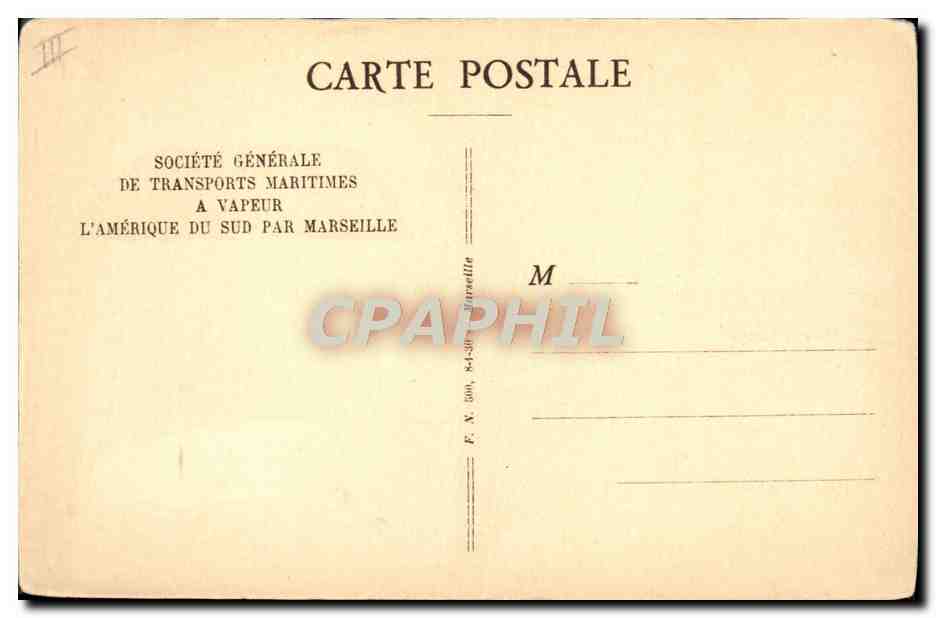 CPA Bateau SGTM Paquebot Campana  — Verso