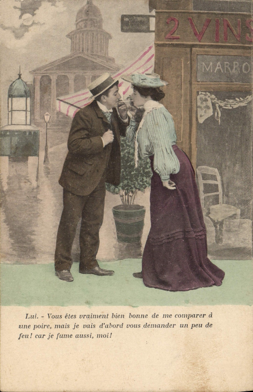 CPA Fantaisie Femme Vin 