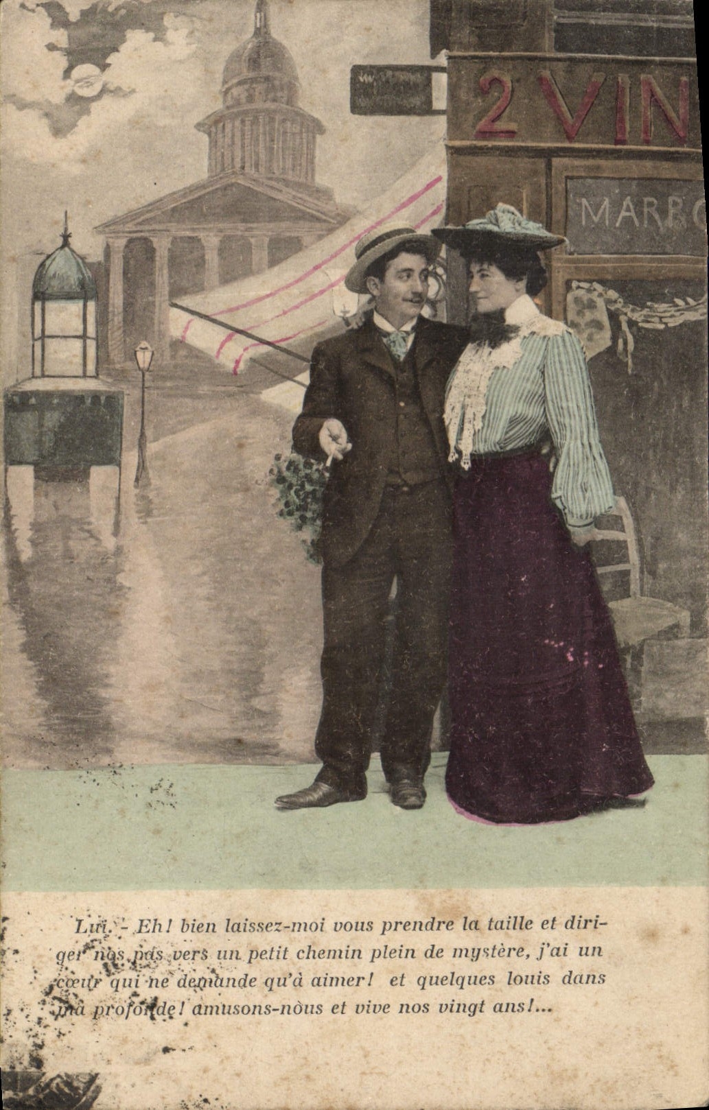 CPA Fantaisie Femme Vin 