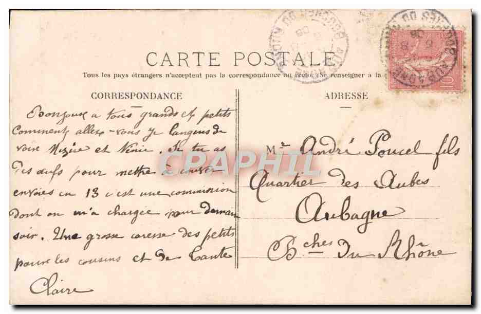 CPA Fantaisie Enfant Sainte Marie  — Rückseite