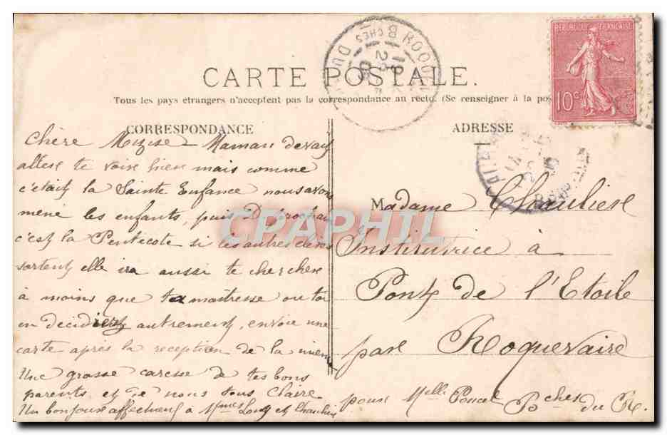 CPA Fantaisie Enfant  — Verso