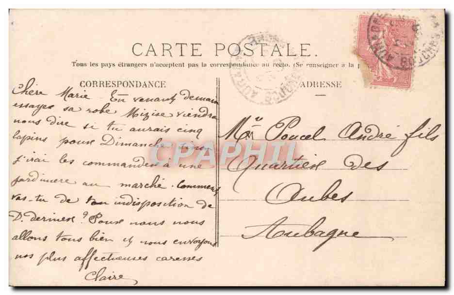 CPA Fantaisie Enfant — Rückseite