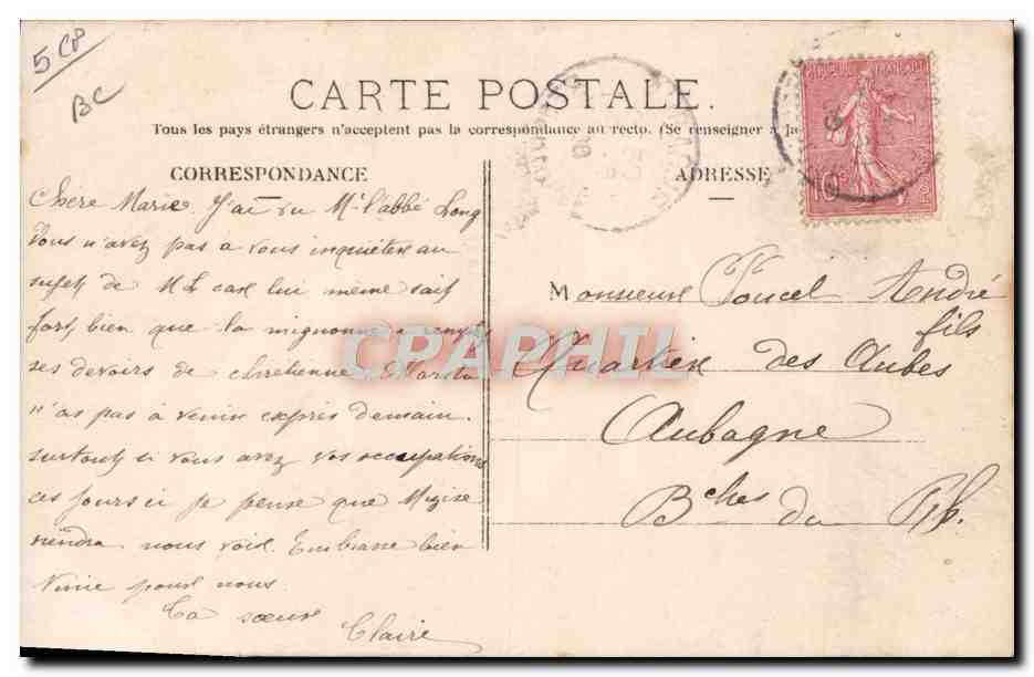 CPA Fantaisie Enfant  — Rückseite