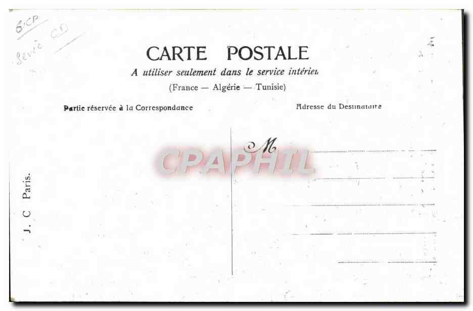 CPA Fantaisie Femme Le premier aveu — Verso