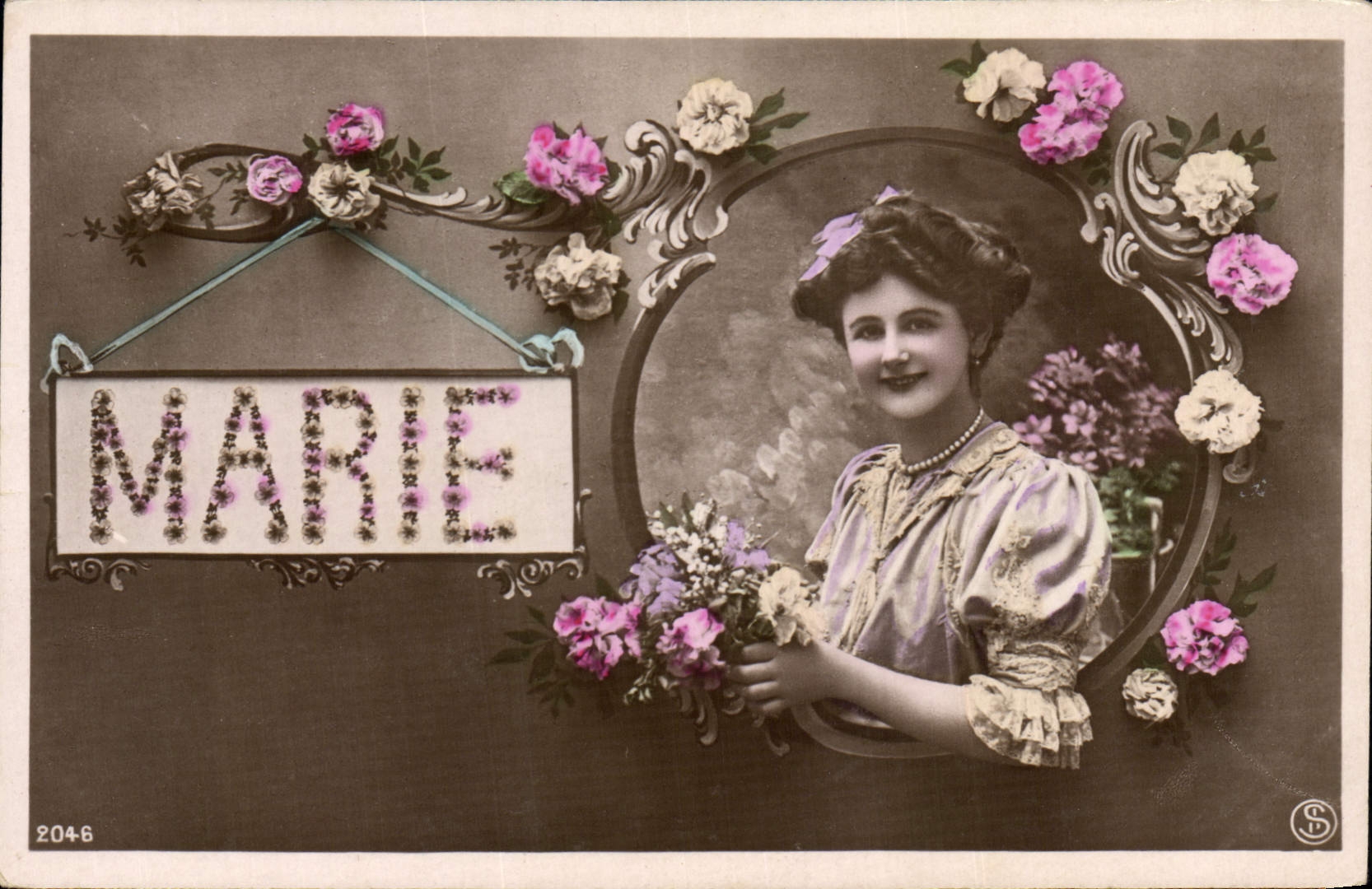CPA Fantaisie Femme Marie Prenom
