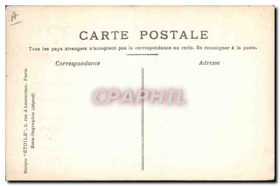 CPA Fantaisie Femme Marie Prenom — Rückseite