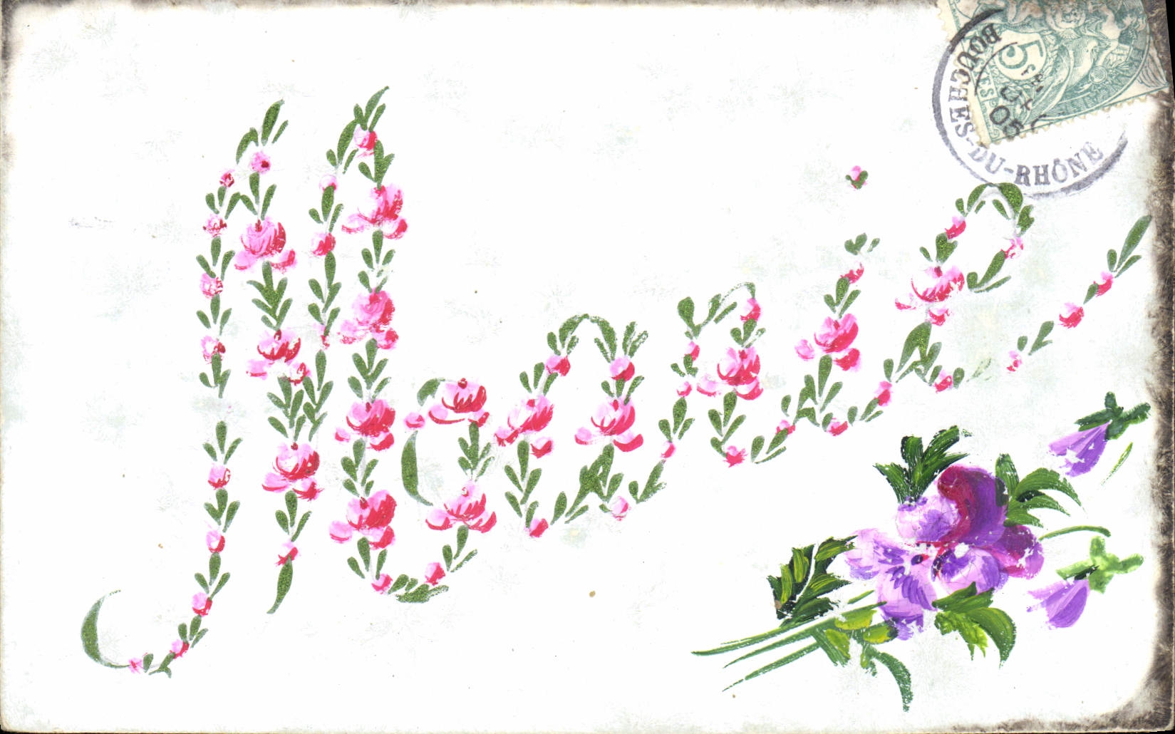 Fleurs et couronne — 'Marie' — O.R. Boulogne-sur-Seine