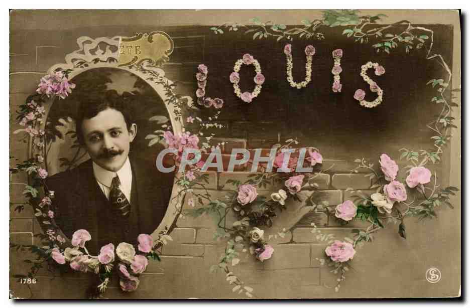 CPA Fantaisie Homme Louis Prenom 
