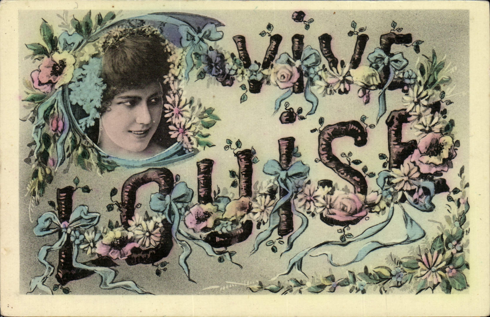 CPA Fantaisie Femme Louise Prenom 