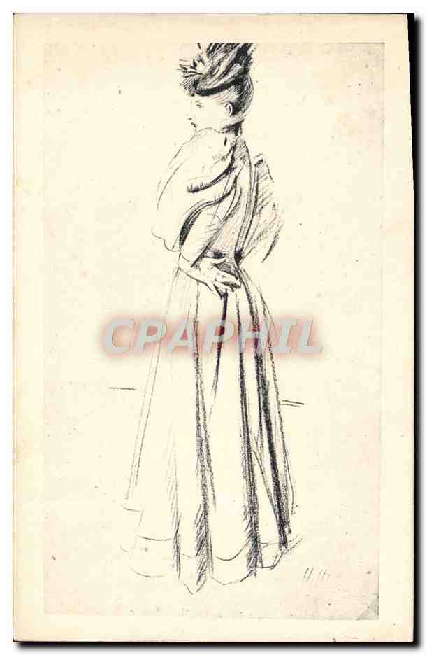 CPA Fantaisie Illustrateur Femme