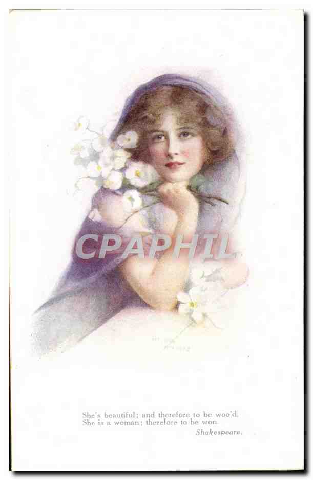 CPA Fantaisie Illustrateur Femmes Shakespeare 