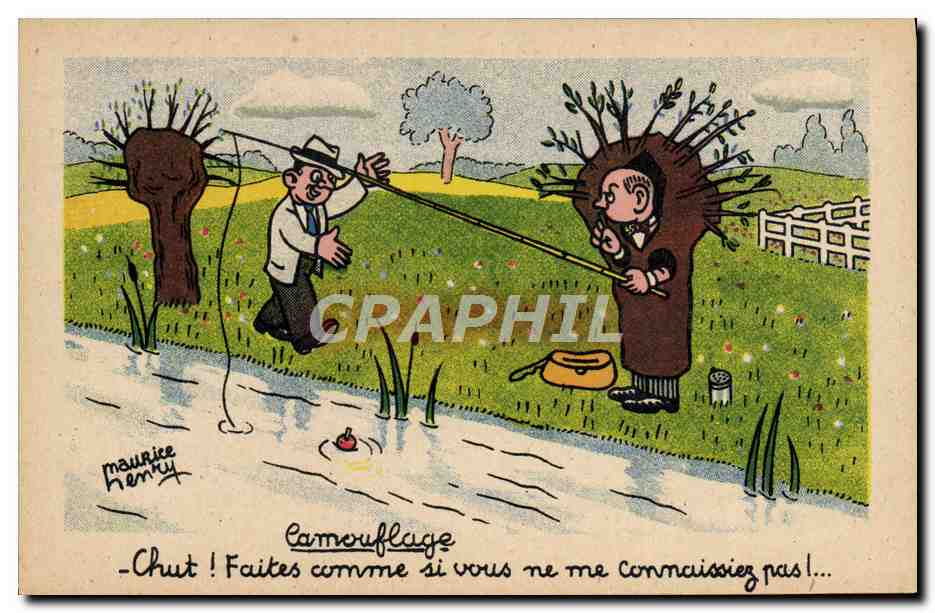 CPA Fantaisie Illustrateur Maurice Henry Peche Pecheur 
