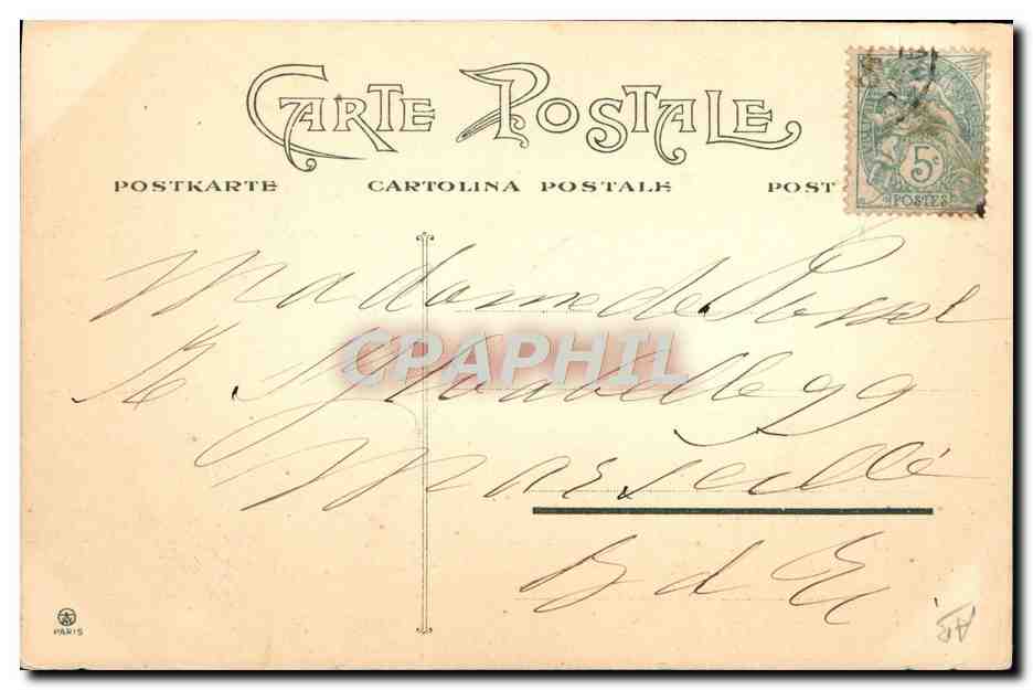 CPA Fantaisie Illustrateur Femme Dernier Chic Hop Chapeau Coiffe — Verso