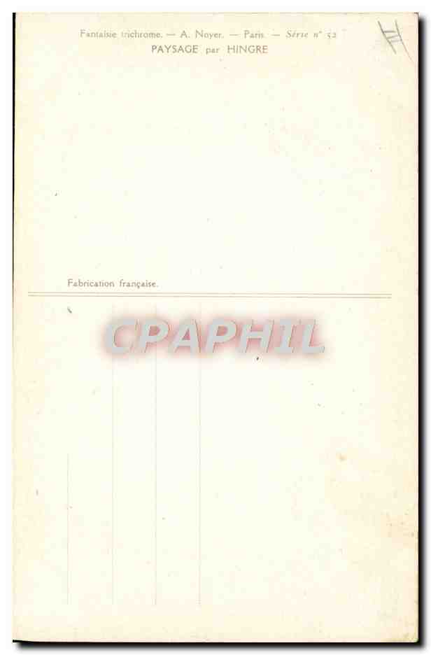 CPA Fantaisie Illustrateur Paysage par Hingre Canards — Verso