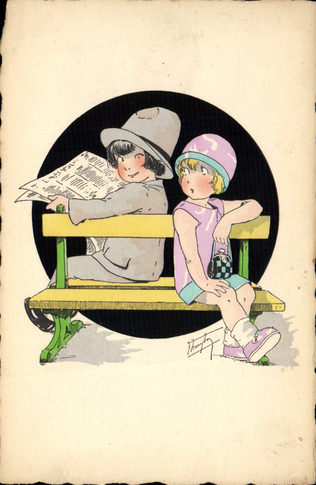 CPA Fantaisie Illustrateur Enfants