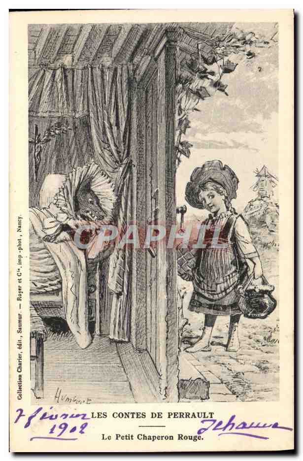Le Petit Chaperon Rouge — Les Contes de Perrault — Collection Charlier, édit. Royer et Cie, Nancy