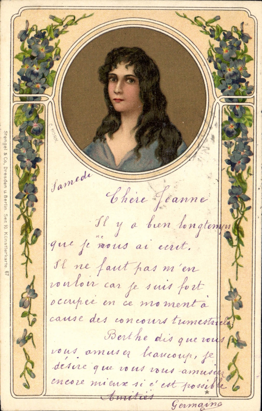 CPA Fantaisie Illustrateur C Horn