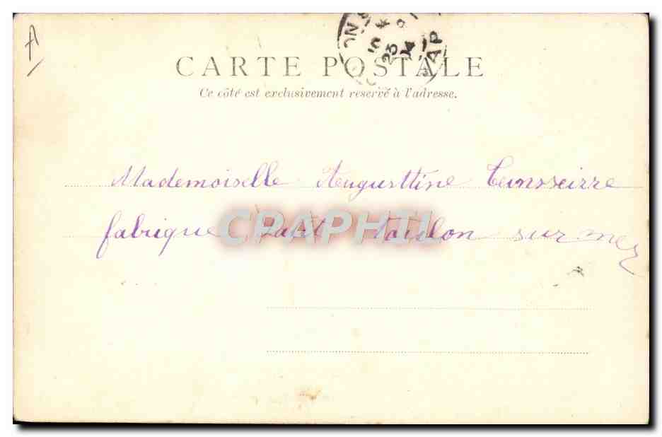 Jeune femme aux lys — éditeur Stengel & Co. Dresden — n° de série 84 — Verso