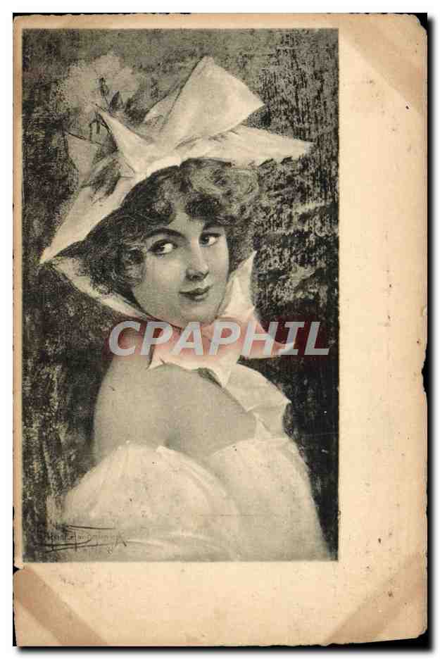 CPA Fantaisie Illustrateur Femme 