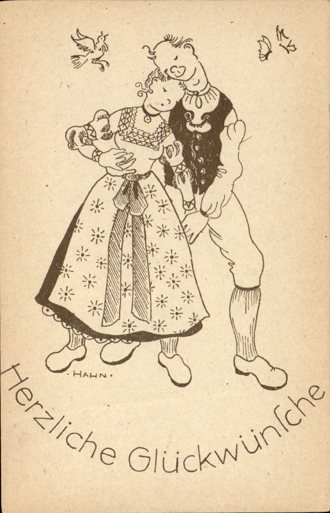 CPA Fantaisie Illustrateur Folklore Hahn 