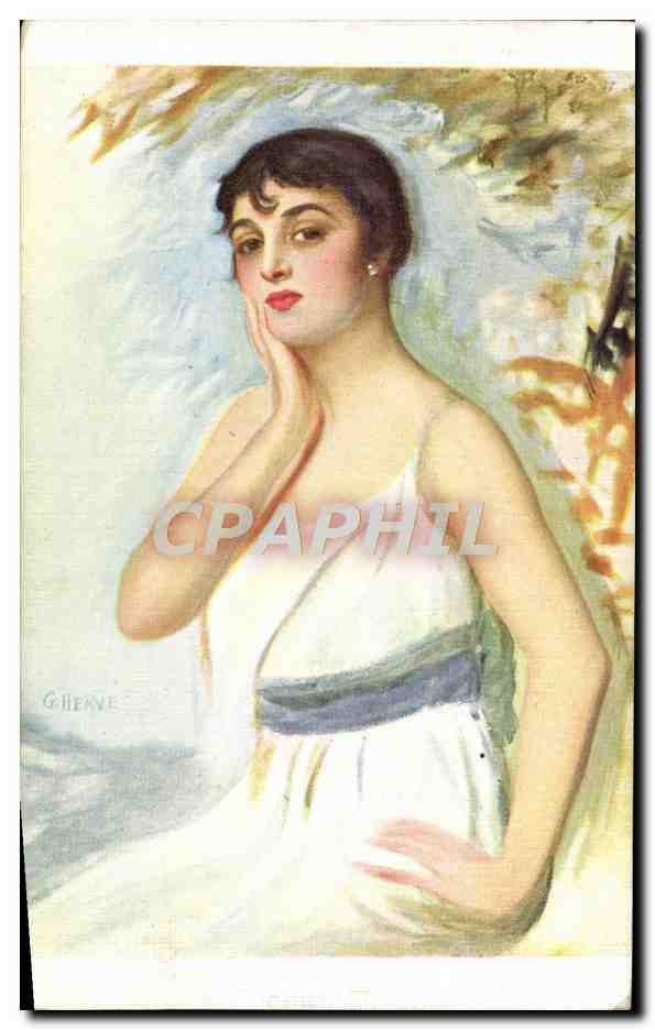 CPA Fantaisie Illustrateur Herve Portrait 