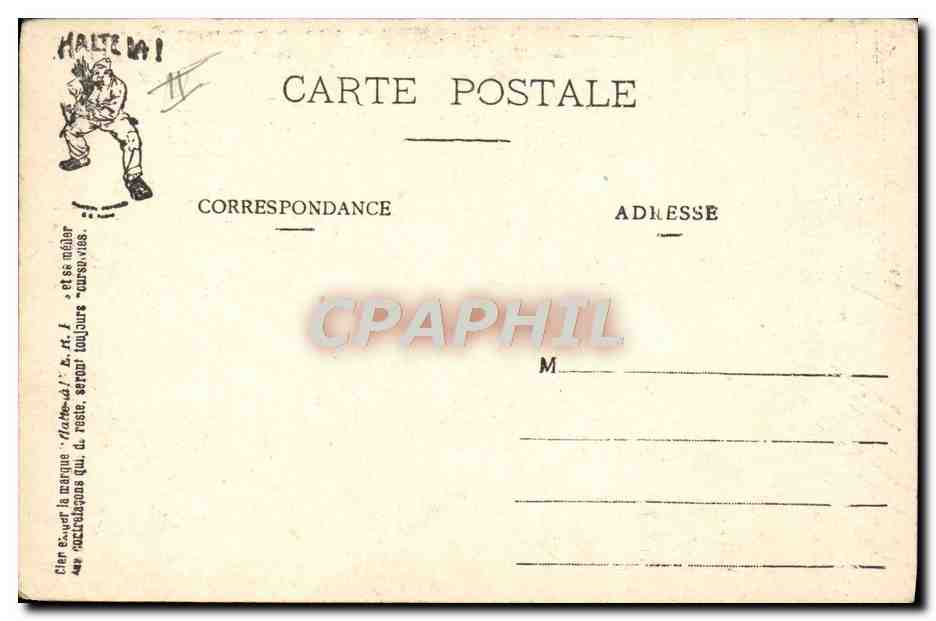 Les Premiers Jours d'un Bleu — Examen physique — E.R. Paris (Modèle déposé) — Verso