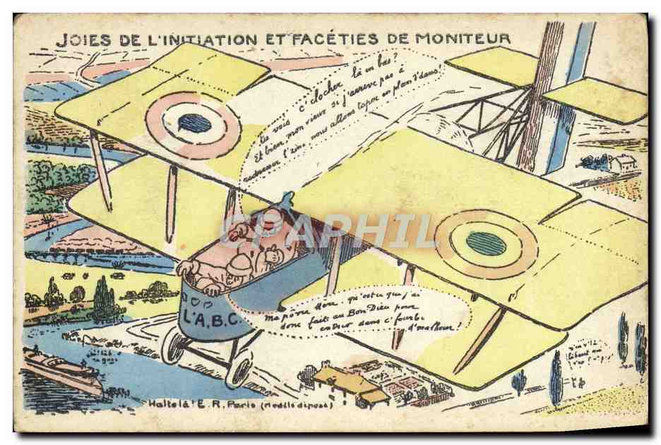 Joies de l'initiation et facéties de moniteur — A.B.C. — Halte-là ! E.R., Paris (modèle disposé)