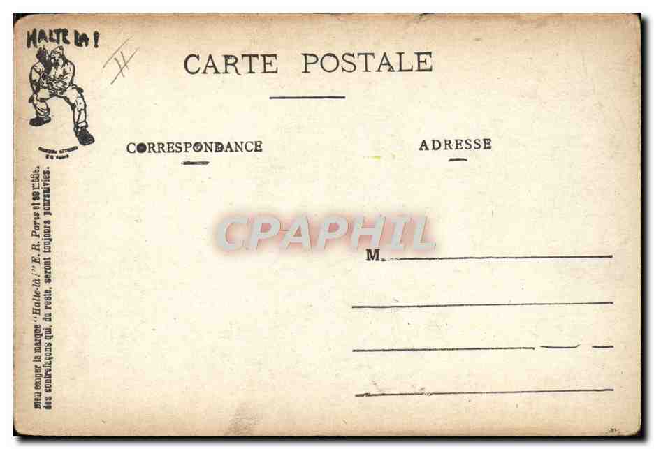 CPA Militaria A la cuisine — Reverso