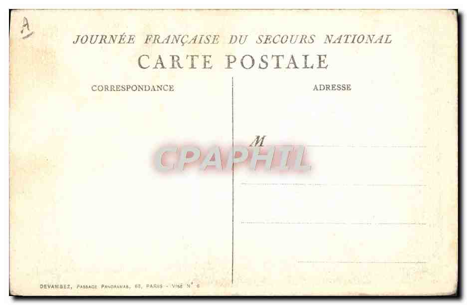 CPA Militaria Marianne Dans les flammes — Rückseite