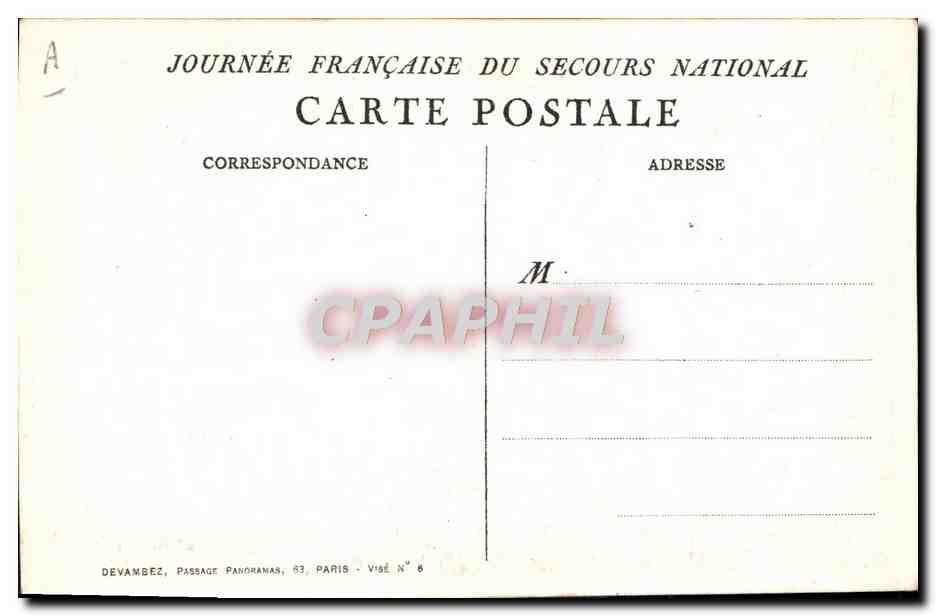 CPA Militaria Marianne Dans les flammes — Rückseite