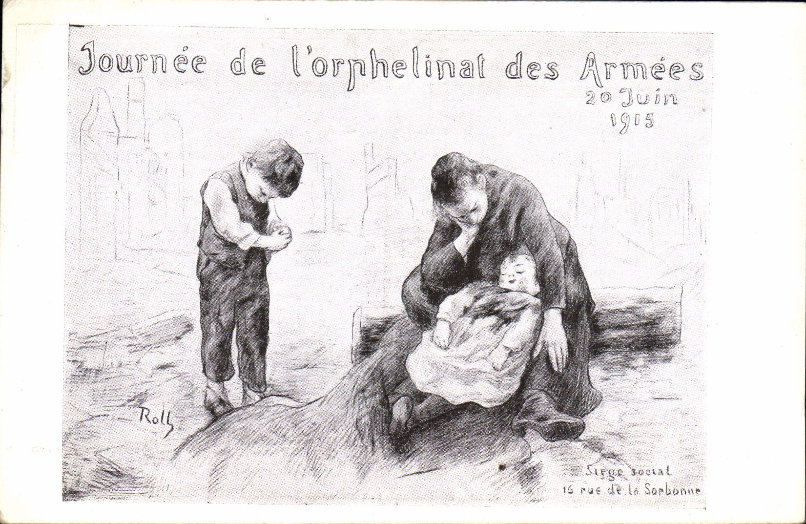 CPA Militaria Journee de l'orphelinat des Armees 20 juin 1915