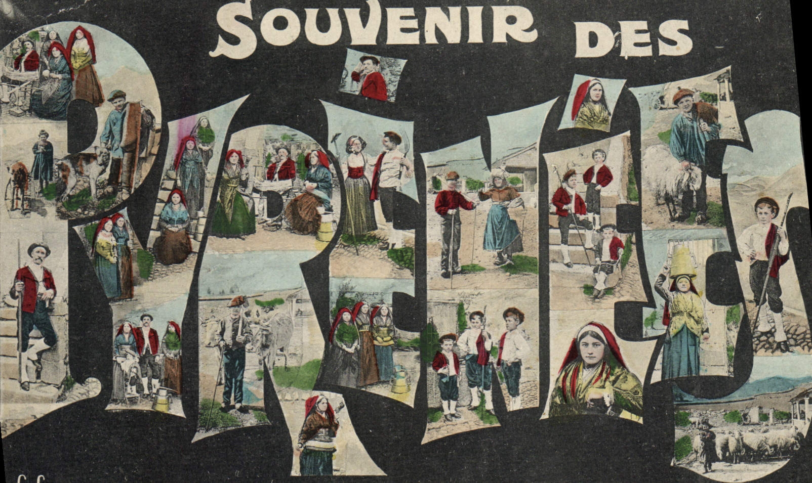 CPA Folklore Pyrenees 