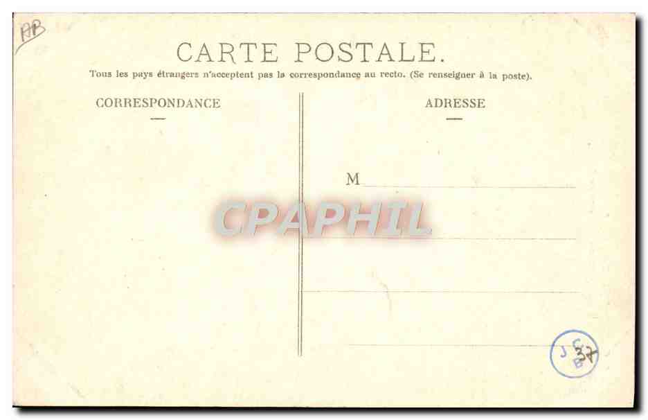CPA Folklore Pyrenees Montagnard essayant de derider sa belle — Verso