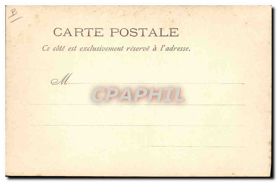 CPA Folklore Le mariage Auvergnat  — Verso