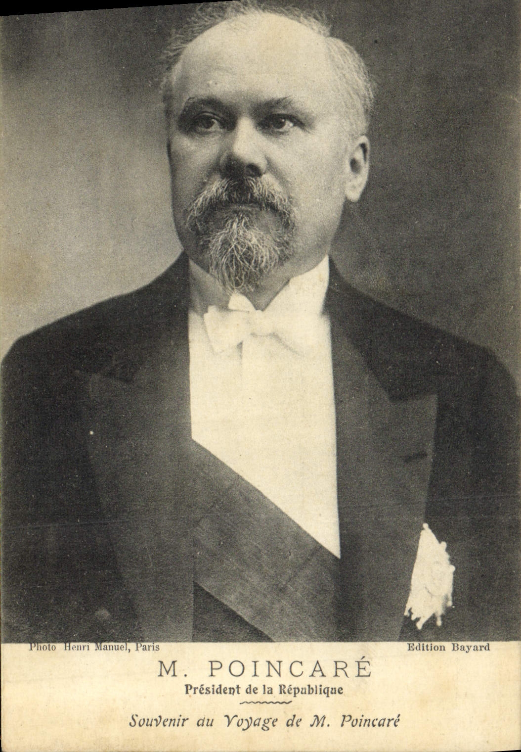 M. Poincaré — Président de la République — Edition Bayard