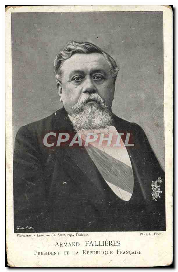 CPA Armand Fallieres President de la Republique