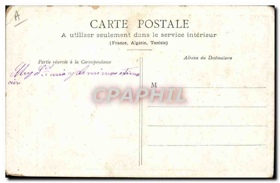 CPA Armand Fallieres President de la Republique — Rückseite