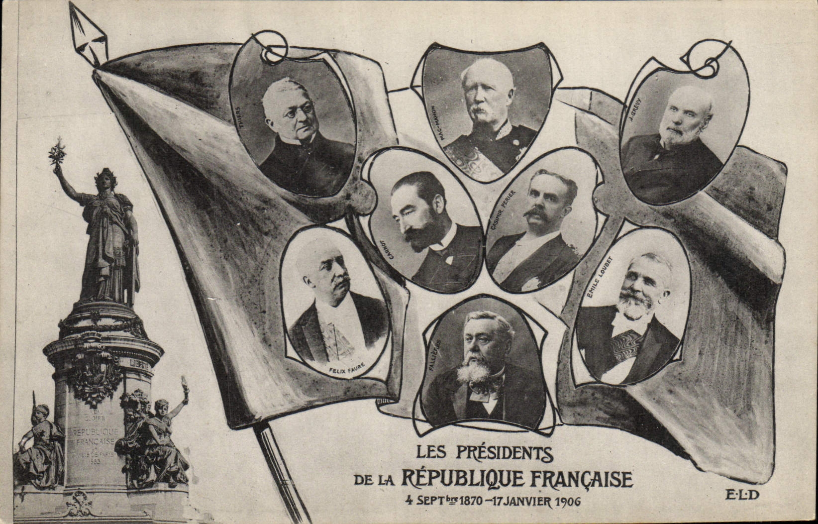 Les Présidents de la République Française — 4 Septembre 1870 - 17 Janvier 1906 — E.L.D